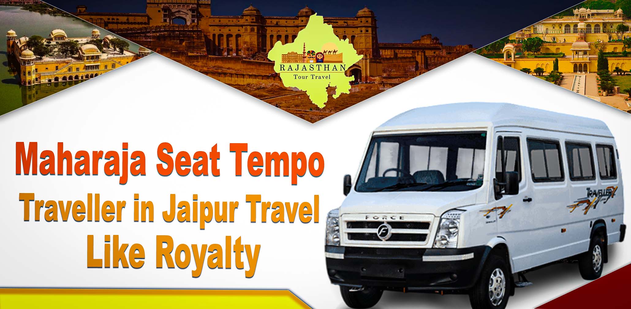 Maharaja Seat Tempo Traveller in Jaipur
