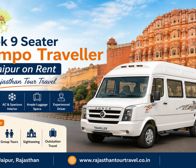 Book 9 Seater Tempo Traveller in Jaipur on Rent | Rajasthan Tour Travel