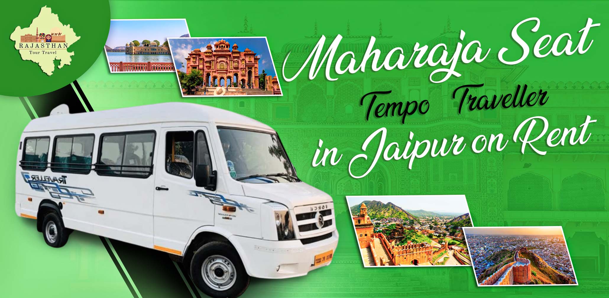 Maharaja Seat Tempo Traveller in Jaipur