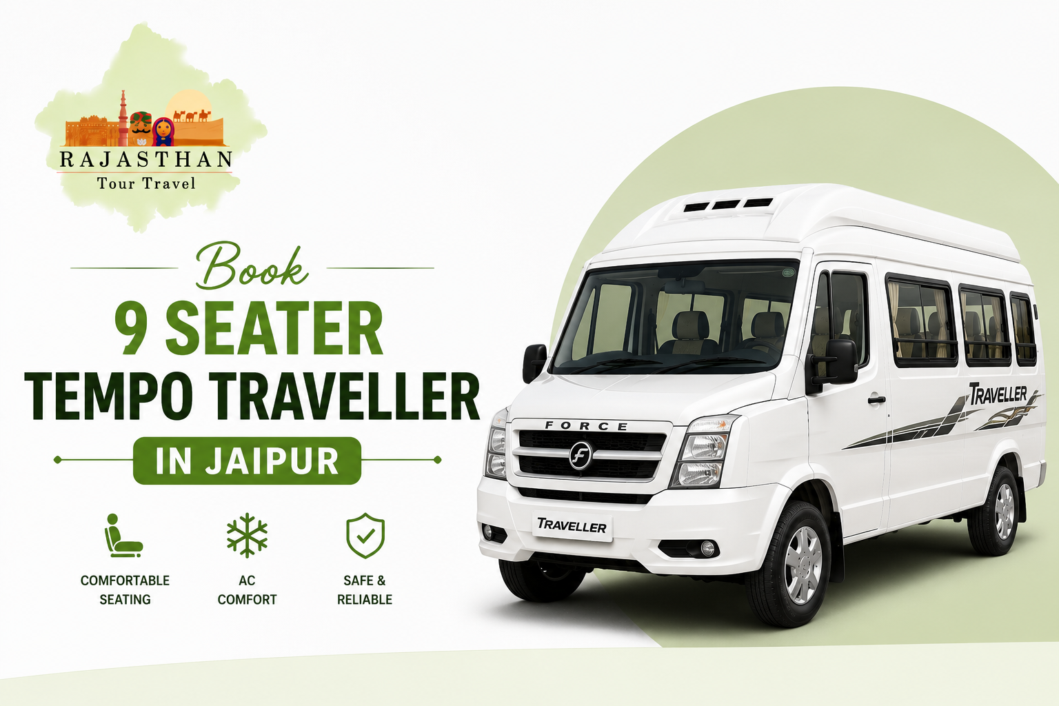 9 Seater Tempo Traveller in Jaipur