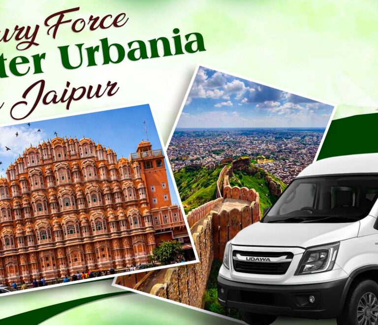 Luxury Force 17-Seater Urbania in Jaipur by Rajasthan Tour Travel