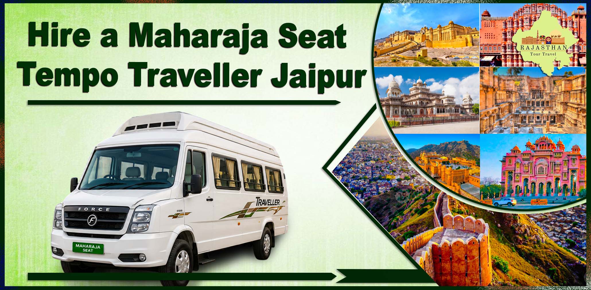 Maharaja Seat Tempo Traveller in Jaipur