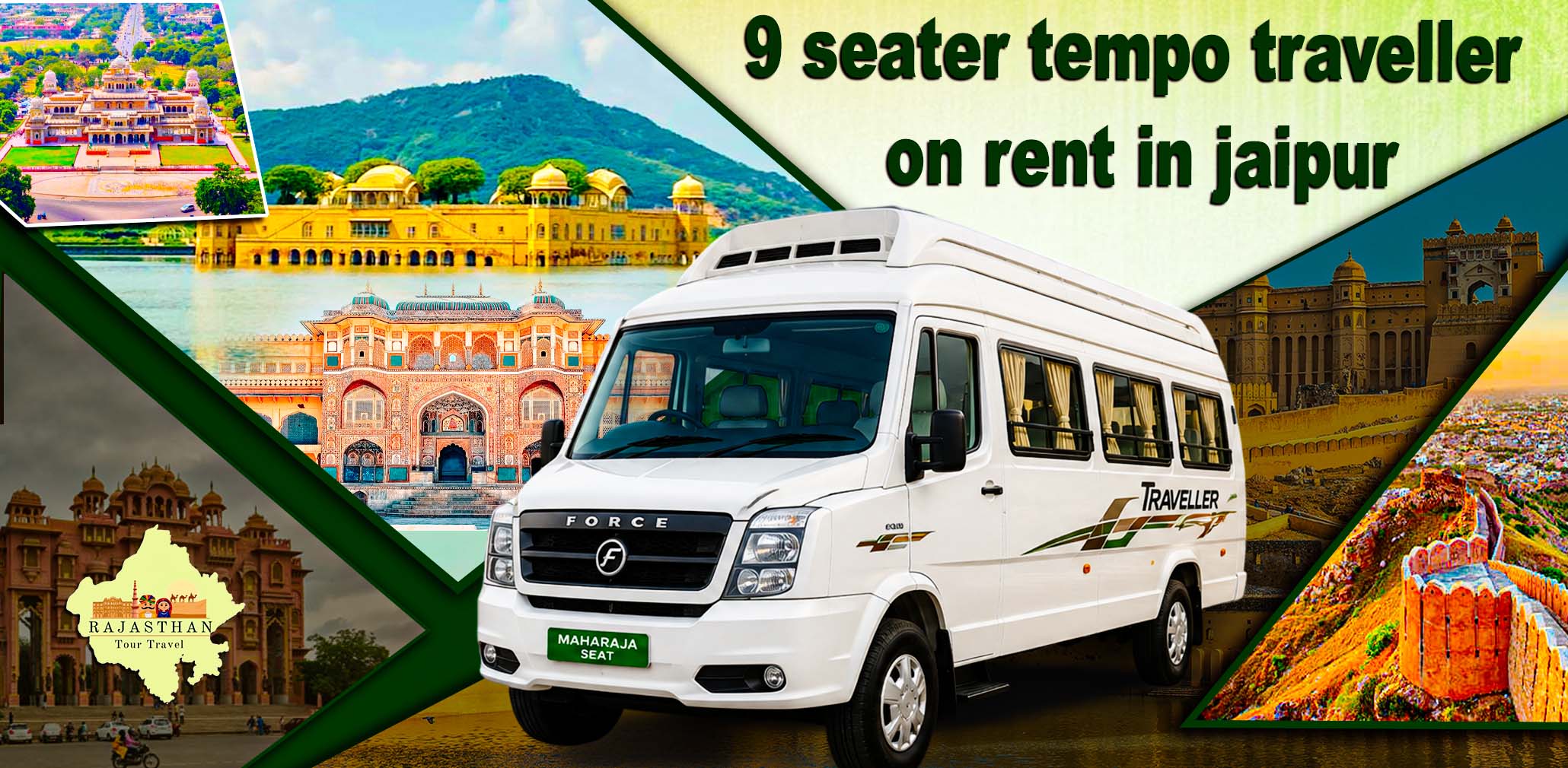 9 Seater Tempo Traveller in Jaipur