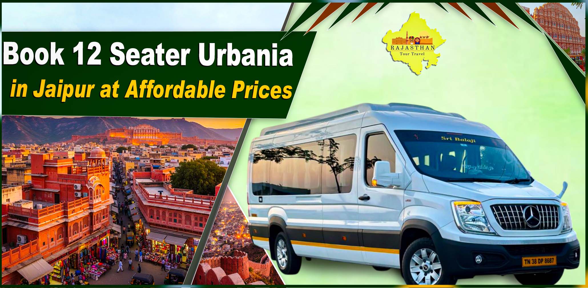 12 Seater Urbania in Jaipur